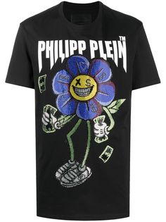 Philipp Plein футболка с кристаллами