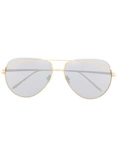 Linda Farrow солнцезащитные очки-авиаторы Colt