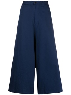 Ys drop-crotch wide leg trousers Y`s