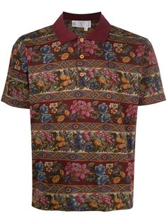 Valentino Pre-Owned рубашка поло 1990-х годов с принтом