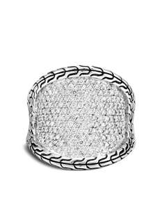John Hardy серебряное кольцо Saddle с бриллиантами
