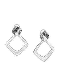 John Hardy серебряные серьги-подвески Classic Chain
