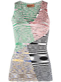 Missoni трикотажный топ с принтом