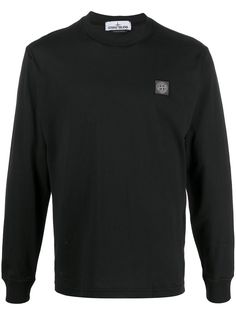 Stone Island футболка с нашивкой-логотипом