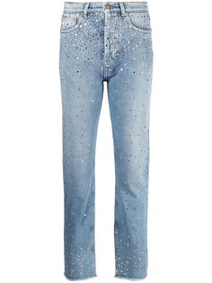 Alexandre Vauthier джинсы с кристаллами