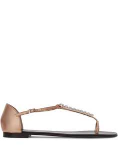 Giuseppe Zanotti сандалии Fabiola с кристаллами