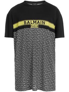 Balmain футболка оверсайз с логотипом