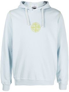 Stone Island худи с кулиской и логотипом