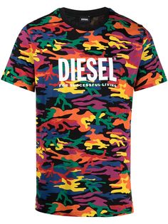 Diesel футболка с камуфляжным принтом