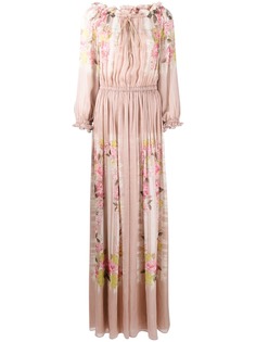 Alberta Ferretti шифоновое платье с цветочным принтом
