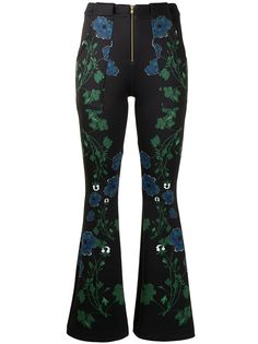 Cynthia Rowley брюки Hunter с цветочным принтом