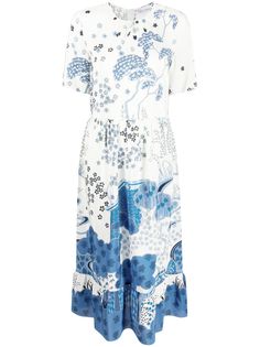 RED Valentino платье с цветочным принтом