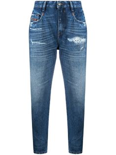 Diesel джинсы бойфренды Fayza с эффектом потертости