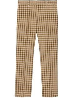 Burberry брюки в клетку гингем