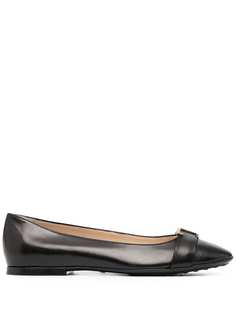 Tods балетки с квадратным носком Tod`S