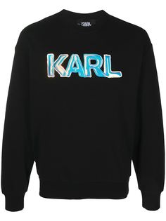 Karl Lagerfeld толстовка с круглым вырезом и логотипом