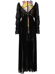 Just Cavalli длинное многослойное платье