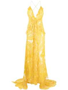 Etro длинное платье с принтом пейсли