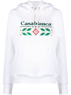Casablanca худи с кулиской и логотипом