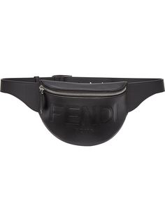 Fendi маленькая поясная сумка с тисненым логотипом