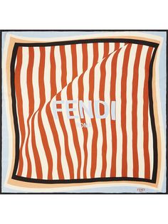 Fendi шарф в полоску