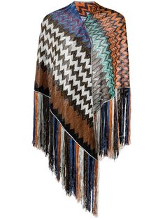 Missoni zigzag fringed cover-up
