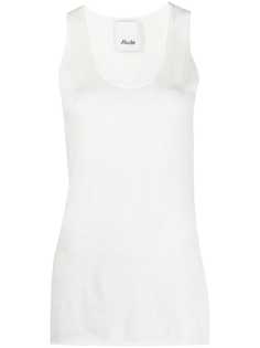 Allude топ без рукавов с U-образным вырезом