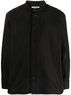 Jil Sander рубашка с воротником-стойкой