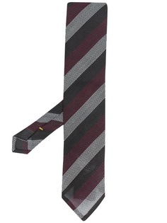 Eton silk stripe-print tie