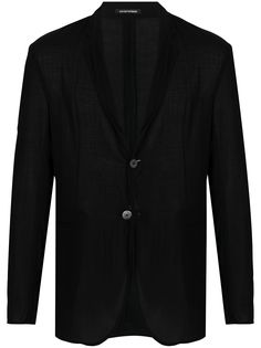 Emporio Armani однобортный пиджак строгого кроя