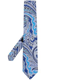 Etro галстук с принтом пейсли