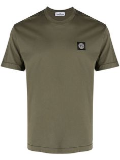 Stone Island футболка с нашивкой-логотипом