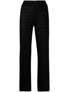 Missoni трикотажные брюки с узором зигзаг