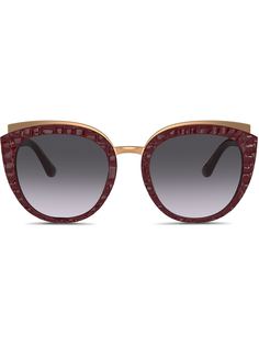 Dolce & Gabbana Eyewear солнцезащитные очки Family в оправе кошачий глаз