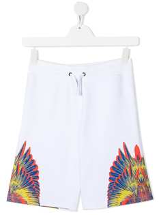 Marcelo Burlon County Of Milan Kids спортивные шорты с принтом Wings