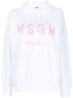MSGM худи с кулиской и логотипом