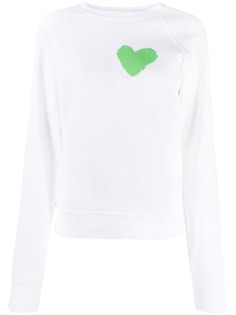 Haikure heart print sweatshirt