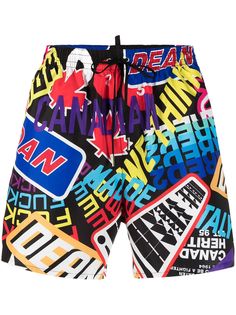 Dsquared2 плавки-шорты с логотипом