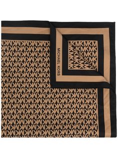 Michael Michael Kors logo print cotton scarf