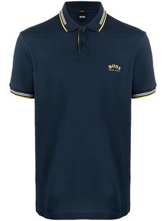 BOSS Kidswear рубашка поло узкого кроя