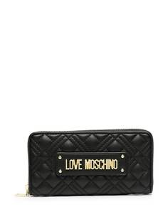 Love Moschino стеганый кошелек с логотипом