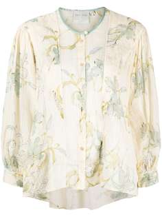 Forte Forte блузка с цветочным принтом и пышными рукавами