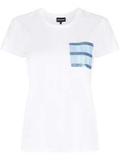 Emporio Armani футболка с пайетками