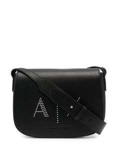 Armani Exchange сумка-сэтчел с тисненым логотипом