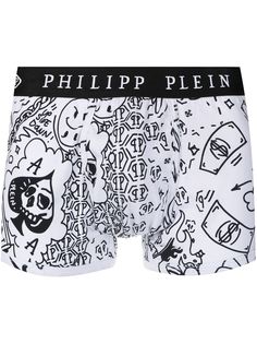 Philipp Plein боксеры с узором граффити