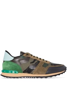 Valentino Garavani кроссовки Rockrunner с камуфляжным принтом