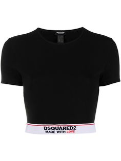 Dsquared2 укороченный топ с логотипом