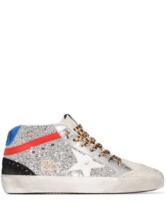 Golden Goose кеды Mid Star с блестками