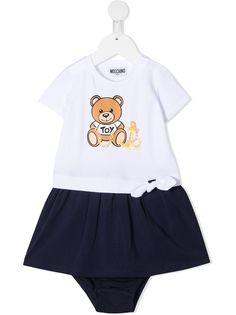 Moschino Kids платье с принтом Teddy Bear