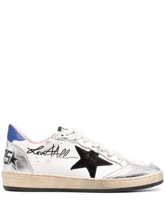 Golden Goose кеды Ballstar с принтом